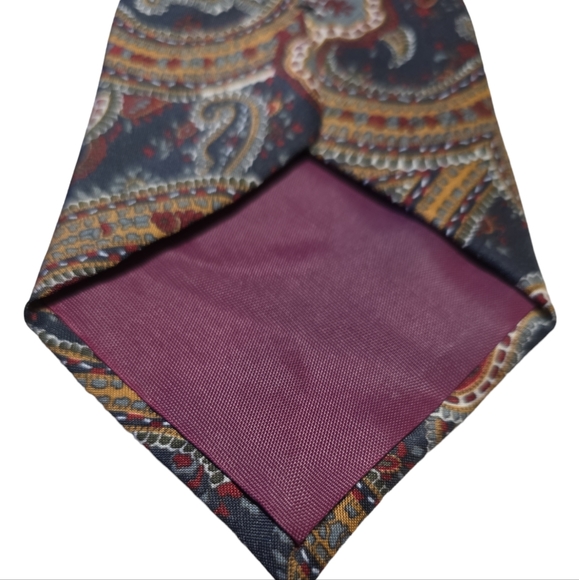 Paulo Conti Paisley Mens Tie 100% Polyester - Picture 3 of 4